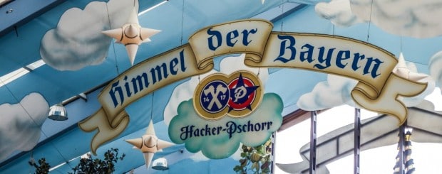 Hacker-Pschorr is Bavarian Heaven at Oktoberfest in Munich, Germany
