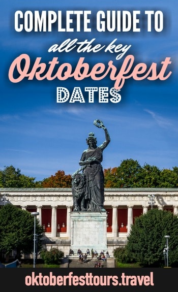 Oktoberfest dates and schedule of events | Munich, Germany | Oktoberfest things to do | What to do at Oktoberfest | Oktoberfest beer tents | Oktoberfest hours and dates | Gay Sunday | Parades and concerts | #oktoberfest #munich #beer #beerfestival #germany